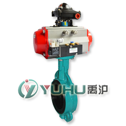 D671J氣動襯膠蝶閥（對夾連接）