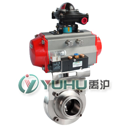 D681F衛生級氣動蝶閥（快裝氣動蝶閥）