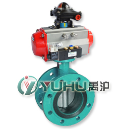 氣動軟密封蝶閥（法蘭連接）